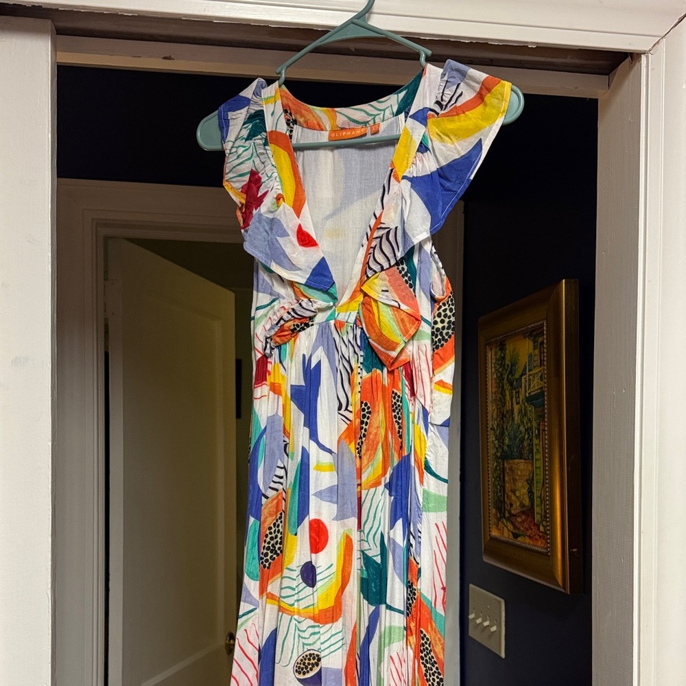 Oliphant Vibrant Multicolor Maxi Dress